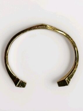Alexander McQueen Brass Bracelet Bangle (Made In Italy)